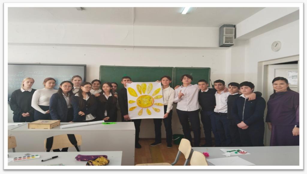 "Мамандықтар әлемі" тақырыбында 9-11 сынып оқушылары арасында тренинг жаттығулары өткізілді. Мақсаты: түлектердің мамандық таңдау жолындағы мақсаттарын айқындауға көмектесу. Педагог психологтар Каракулова Д.М.